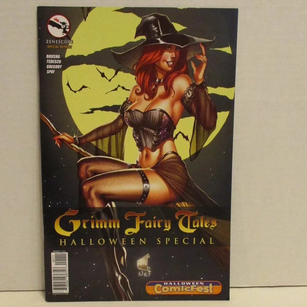 Grimm Fairy Tales Halloween Special Comic Medium Black Orange White Comic Book